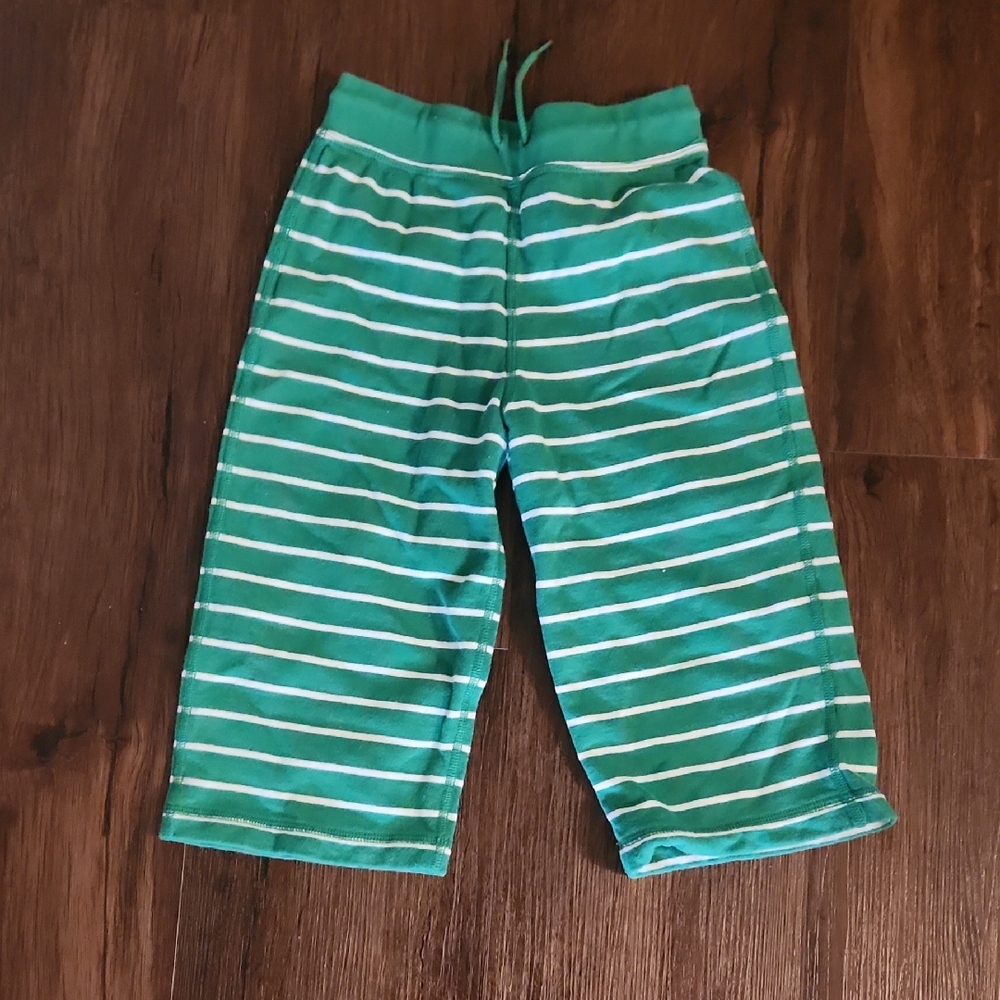 Hanna Anderson Green Striped Sweatpants